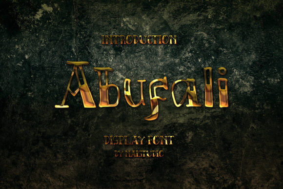 Abufali: A Playful and Authentic Display Font for Your Brand