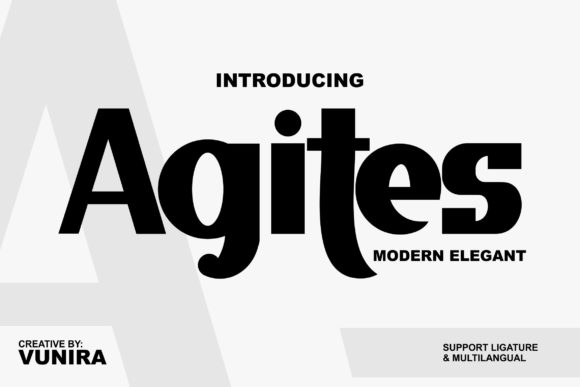 Agites: A Bold and Sophisticated Display Font for Web Design