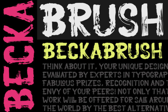 Becka Brush: Elevate Your Brand with a Bold Display Font