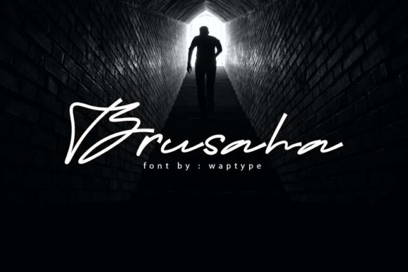 Brusaha: A Charming and Elegant Display Font for Your Brand