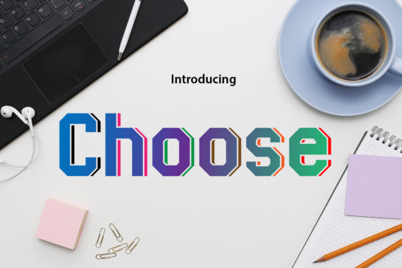 Choose: The Futuristic Display Font for Editorial Design