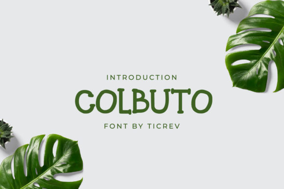 Colbuto: A Charming Display Font for Creative Publishing