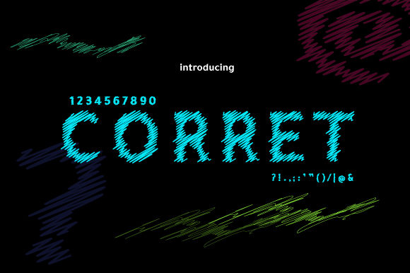 Corret: A Unique Display Font for Eye-Catching Designs