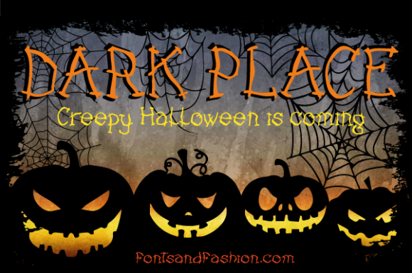 Dark Place: A Spooky and Stylish Display Font for Web Design