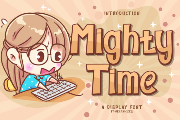 Discover Mighty Time: A Joyful Display Font for Creative Projects