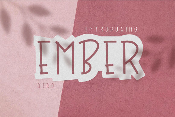 Ember: A Versatile Display Font for Creative Projects