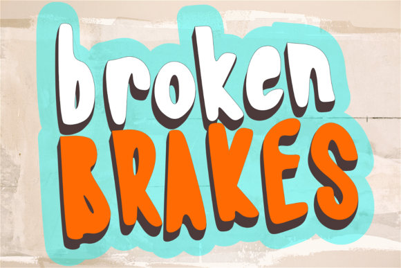 Enhance Your Brand with Broken Brakes Font