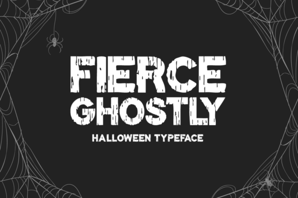 Fierce Ghostly: A Bold and Chunky Display Font for Crafters