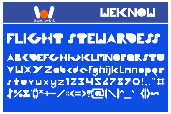 Flight Stewardess: A Bold and Unique Display Font for Creative Campaigns