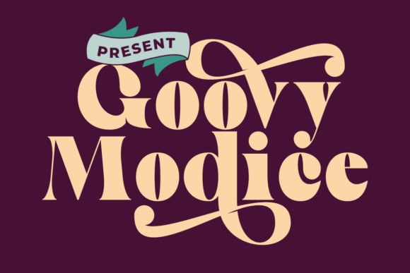 Goovy Modice: A Bold and Modern Display Font for Makers