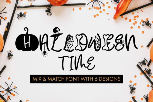 Halloween Time: A Versatile Display Font for Crafters
