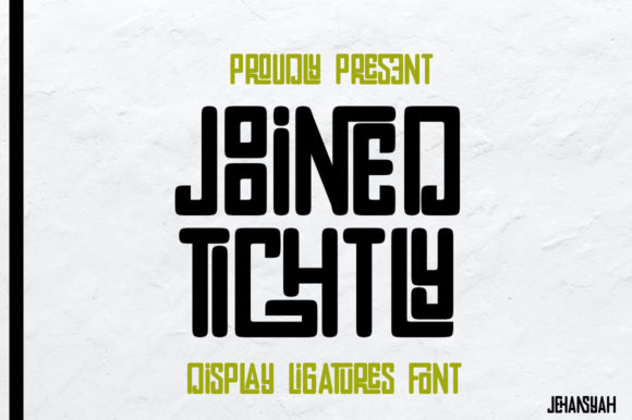 Joined Tightly: A Unique Display Font for Creative Branding