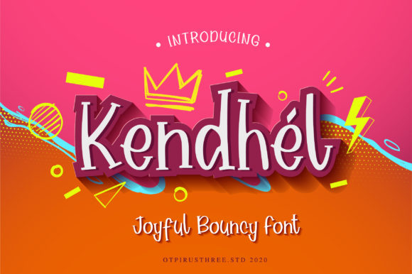 Kendhel: A Bouncy and Friendly Display Font for Editorial Design