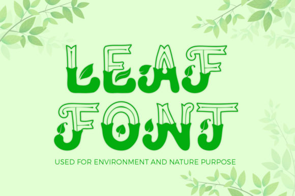 Leaf: A Fresh and Joyful Display Font for Crafters