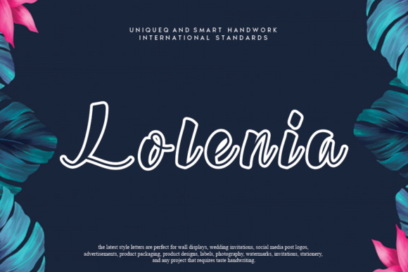 Lolenia: A Versatile and Elegant Display Font