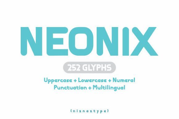 Neonix: The Bold Display Font for Eye-Catching Designs