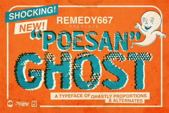Poesan Ghost: A Bold and Chunky Display Font for Web Design
