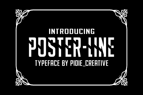 Poster-Line: A Versatile Display Font for Editorial Design