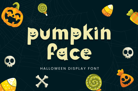Pumpkin Face: A Spooky and Charming Display Font