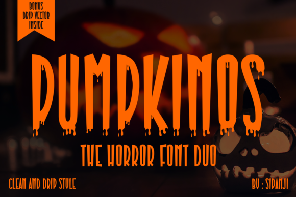 Pumpkinos: The Perfect Horror Display Font for Crafters
