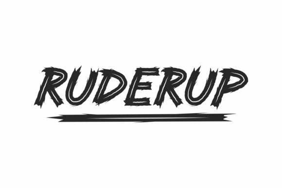 Ruderup: A Bold and Unique Display Font for Creative Ideas