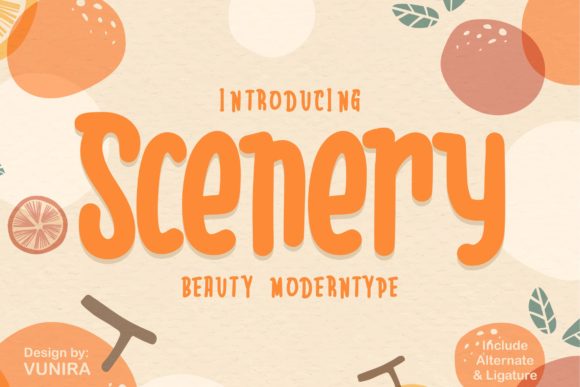 Scenery: A Versatile and Friendly Display Font