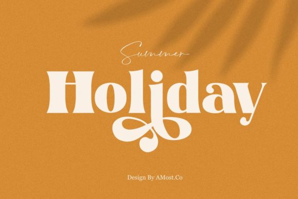 Summer Holiday: A Bold and Chunky Display Font for Editorial Design