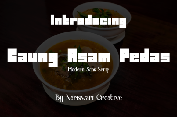 Transform Your Brand with Baung Asam Pedas Font